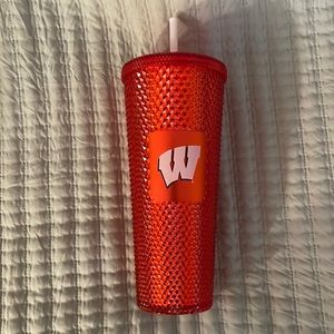 Starbucks Tumbler Red University of Wisconsin UW tumbler with straw New with tag